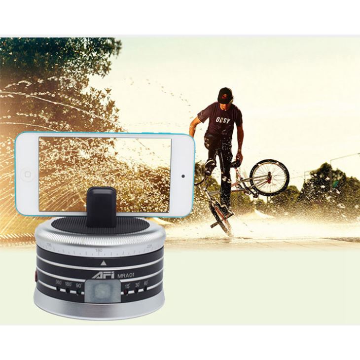 Cabezal panorámico auto-giratorio de 360 ° para cámara fotográfica de video terrestre AFI MRA01
